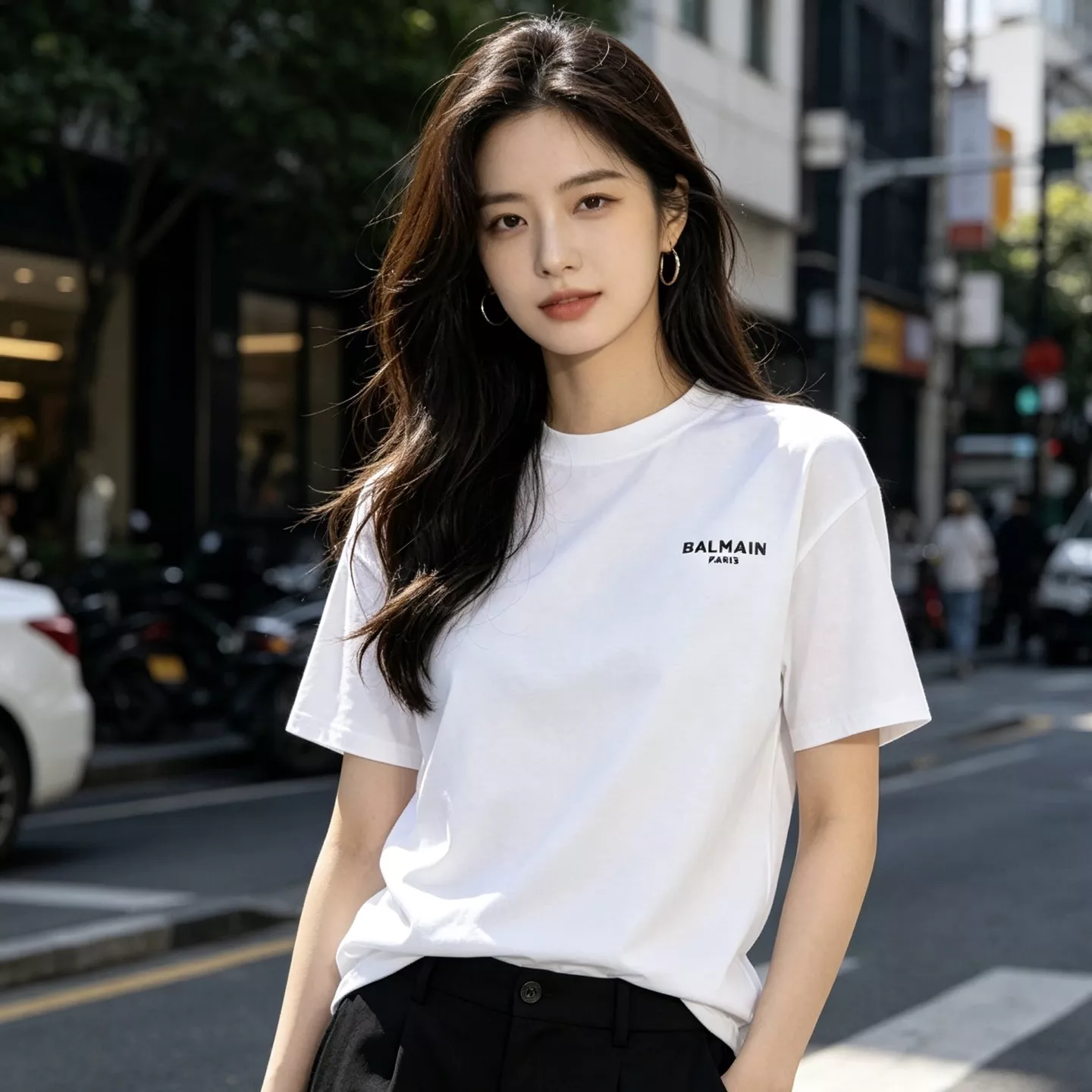 발망 심플 로고 반팔 티셔츠 상세 이미지 12