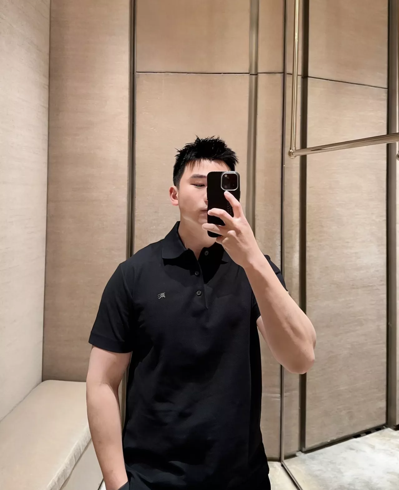 버버리 전마 철장식 기사 로고 폴로 반소매 상세 이미지 13