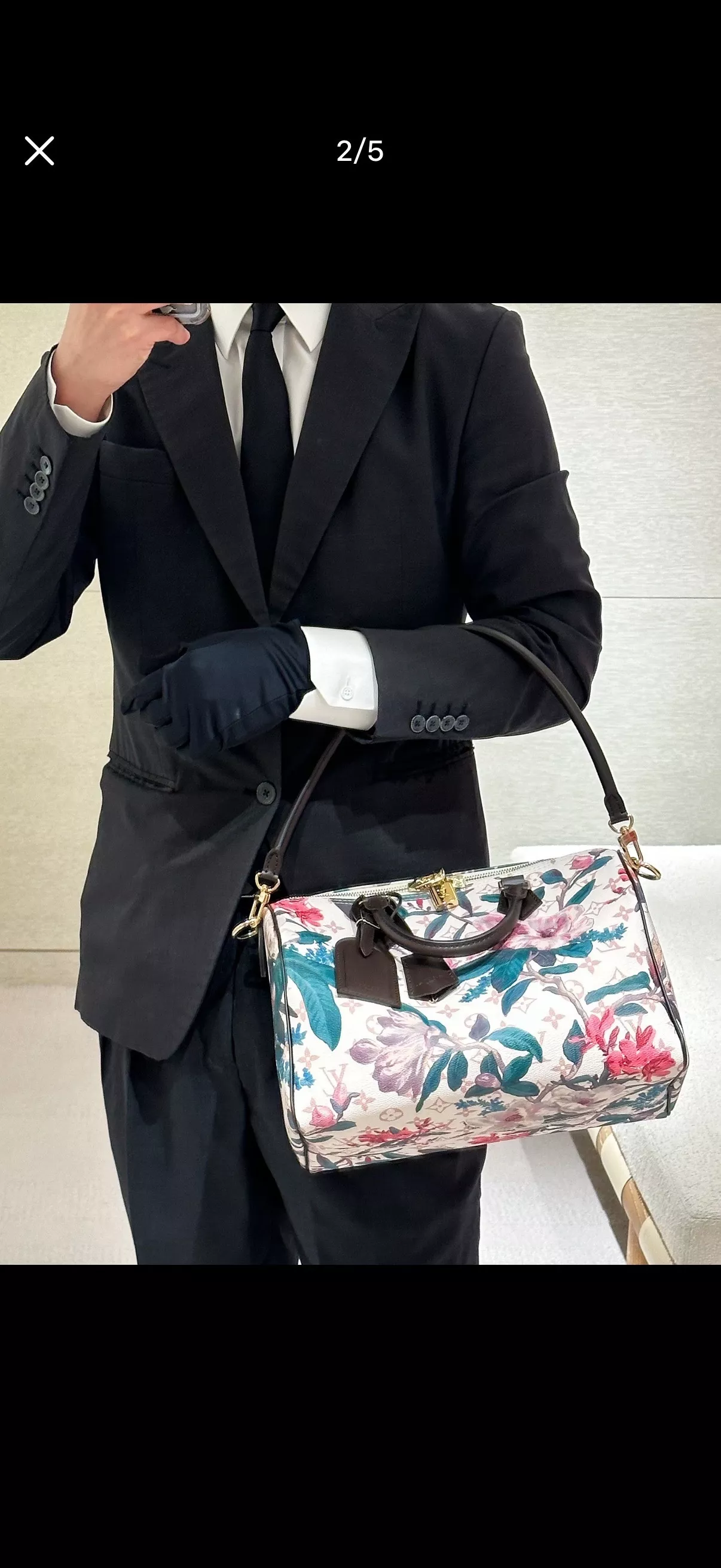 루이비통 플라워 프린트 스피디 30 백 상세 이미지 10