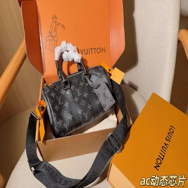 루이비통 키폴 25 블랙 모노그램 토트백
