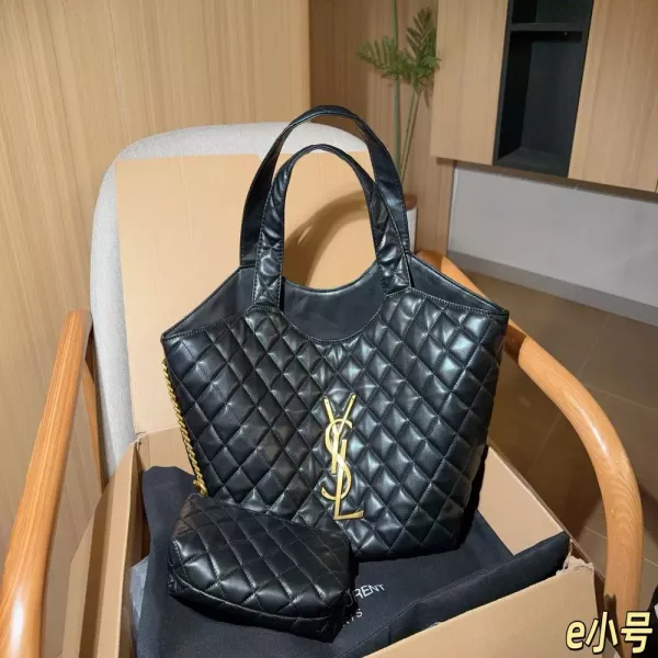입생로랑 가비 퀼팅 쇼핑 토트백