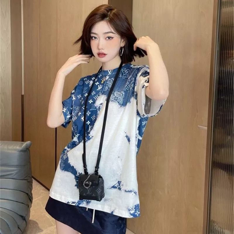 루이비통 페이즐리 패턴 타이다이 반소매 티셔츠 상세 이미지 19