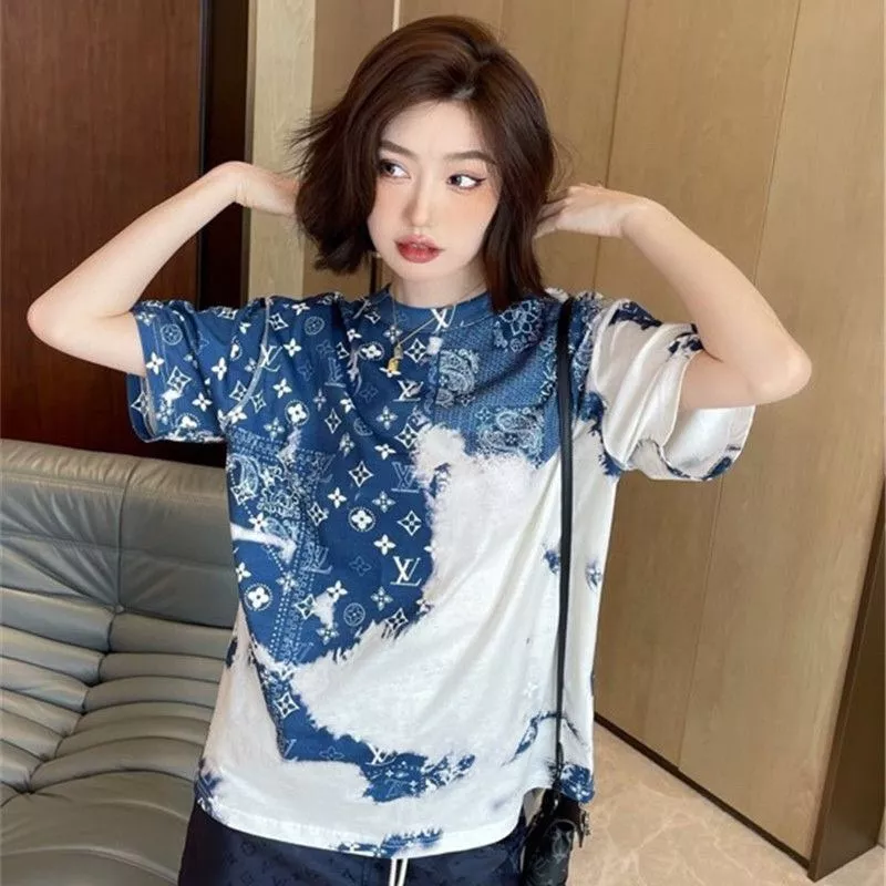 루이비통 페이즐리 패턴 타이다이 반소매 티셔츠 상세 이미지 12