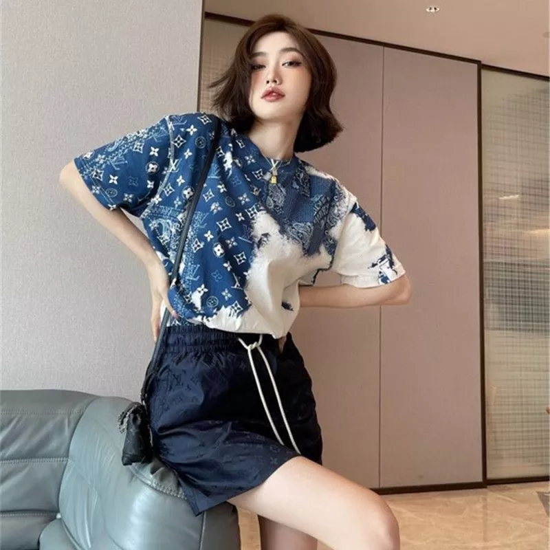 루이비통 페이즐리 패턴 타이다이 반소매 티셔츠 상세 이미지 14