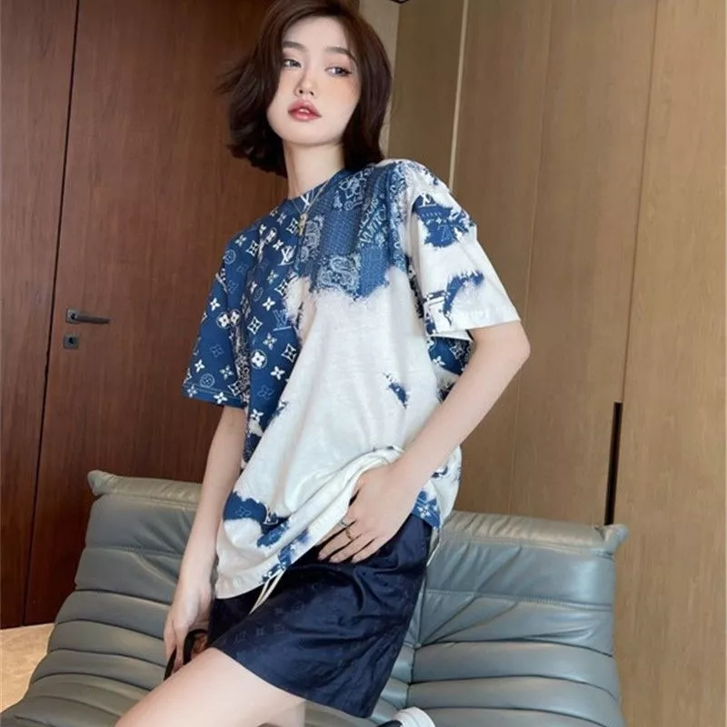 루이비통 페이즐리 패턴 타이다이 반소매 티셔츠 상세 이미지 17
