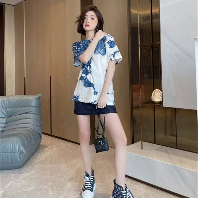 루이비통 페이즐리 패턴 타이다이 반소매 티셔츠 상세 이미지 11