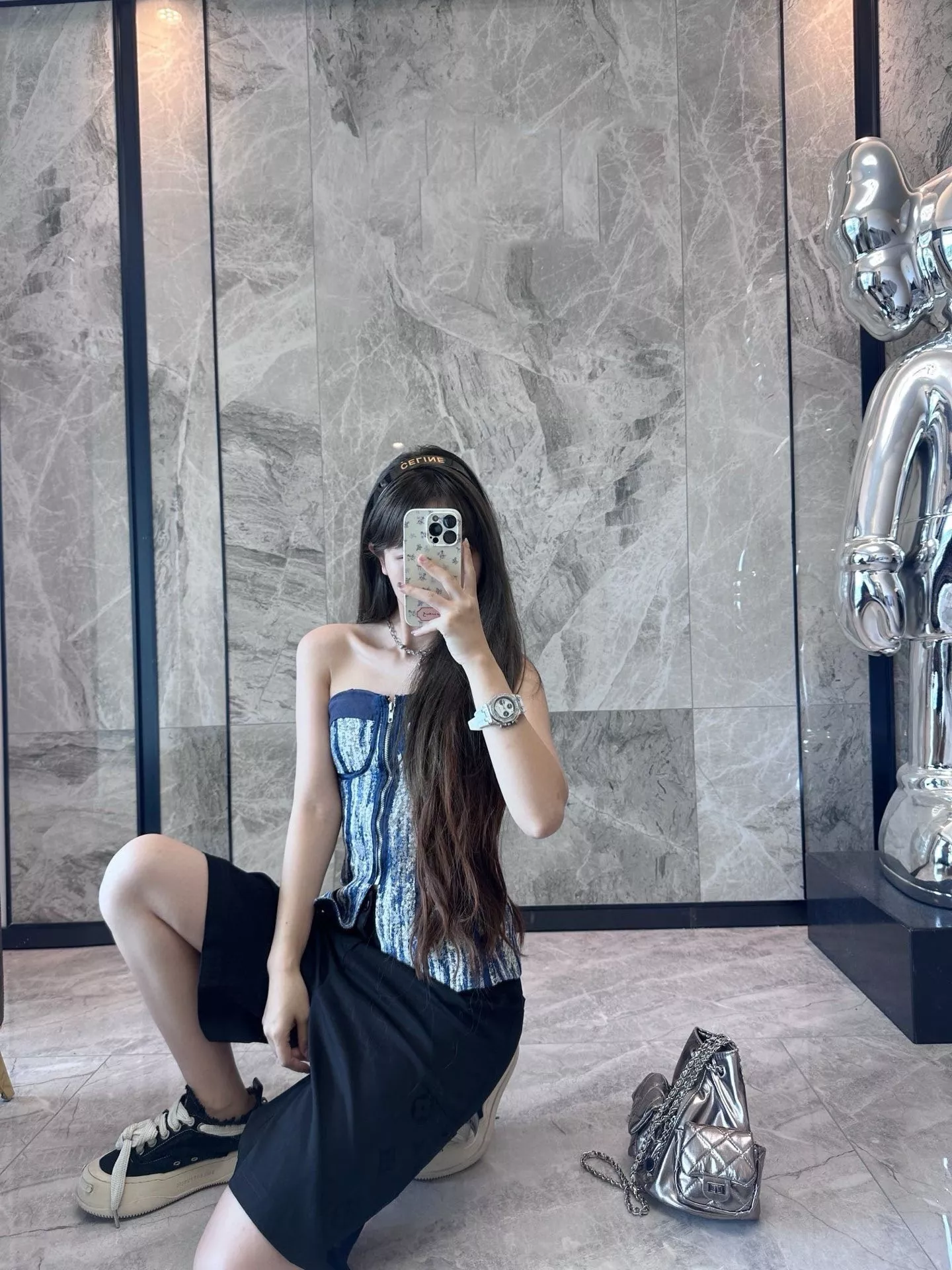 루이비통 포켓 플로킹 모노그램 패치 쇼츠 상세 이미지 18