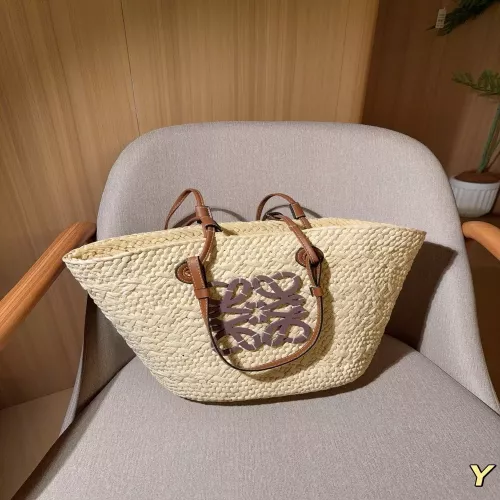 로에베 라피아 스타일 바스켓 백