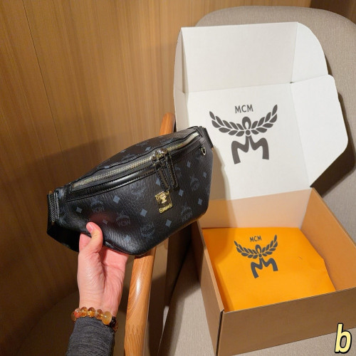 엠씨엠 모노그램 벨트백