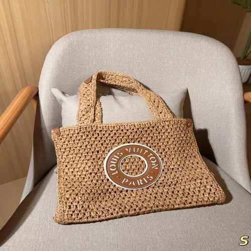 루이비통 라피아 위빙 비치백