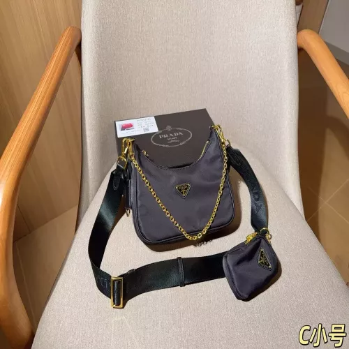 프라다 나일론 방수 원단 삼합일 백