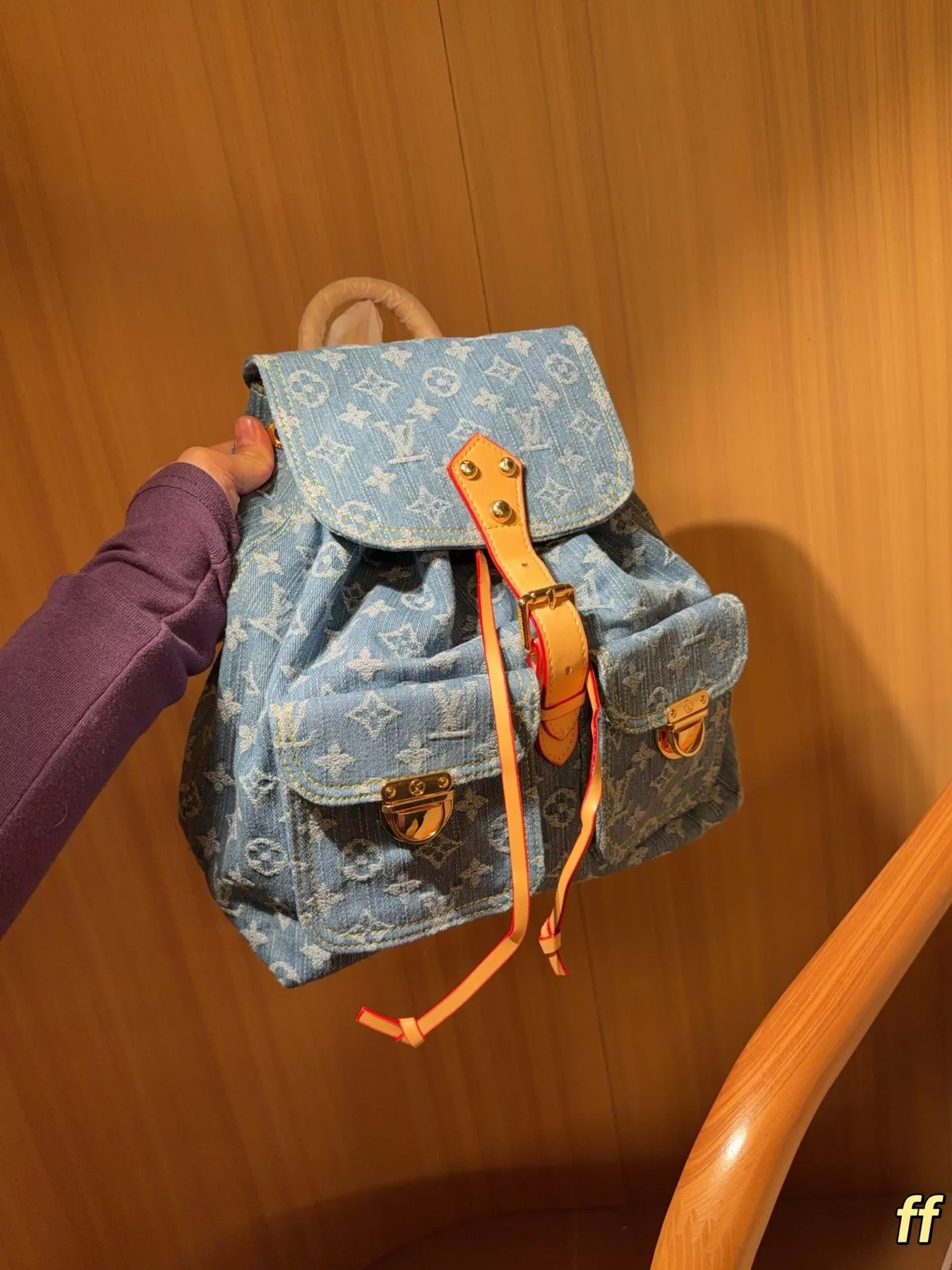 루이비통 데님 모노그램 빈티지 백팩 상세 이미지 3