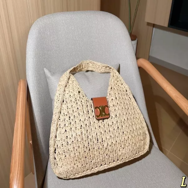 셀린느 라피아 스타일 핸들 백