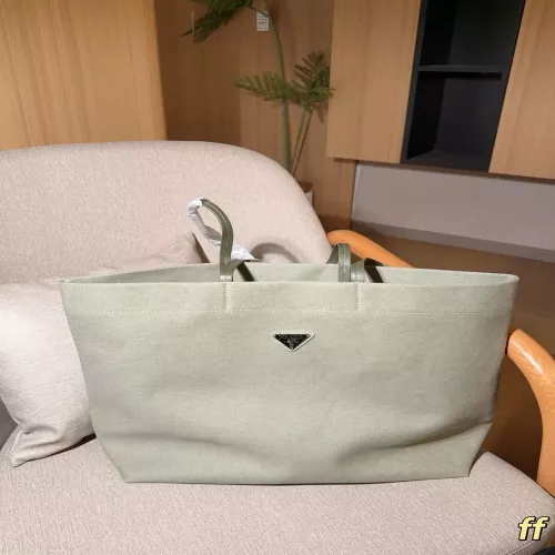 프라다 빈티지 데님 쇼핑백 스타일 가방