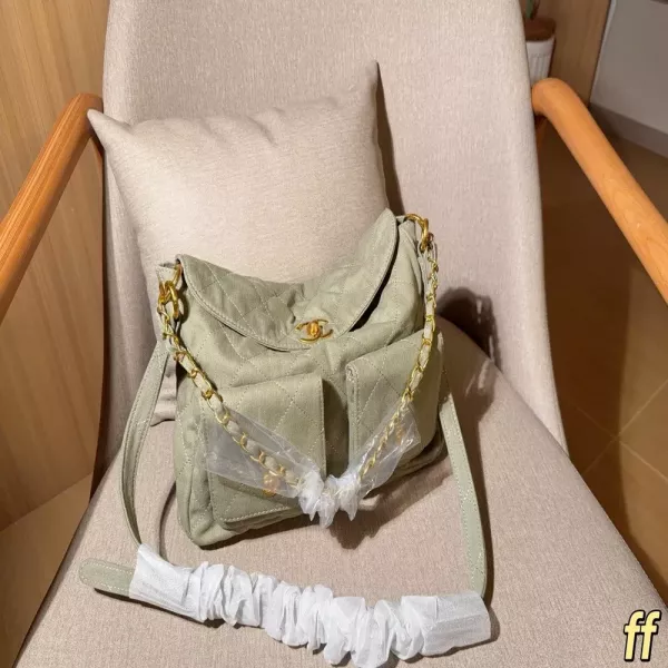 샤넬 데님 체인 호보 숄더백