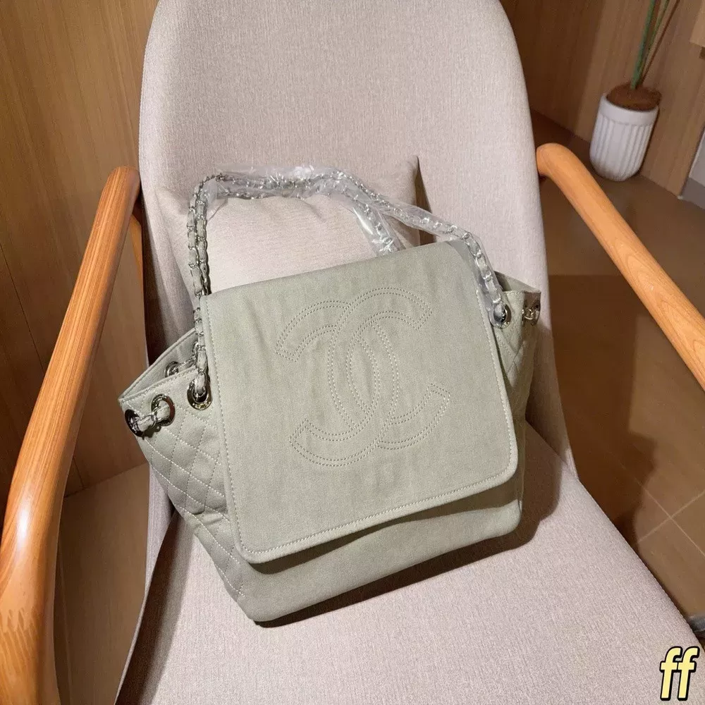 샤넬 데님 플랩 숄더 백