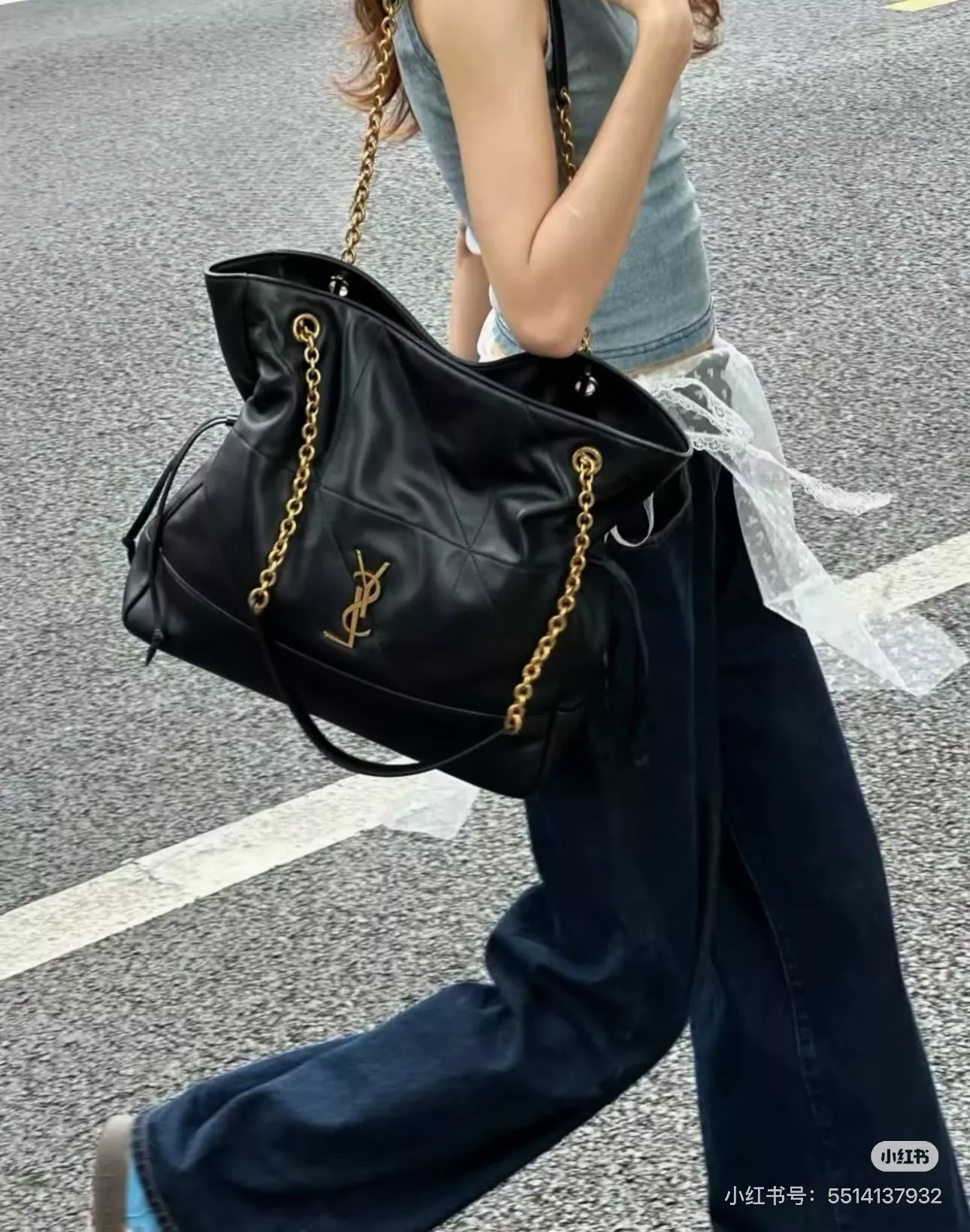 입생로랑 퀼팅 체인 쇼핑백 상세 이미지 22