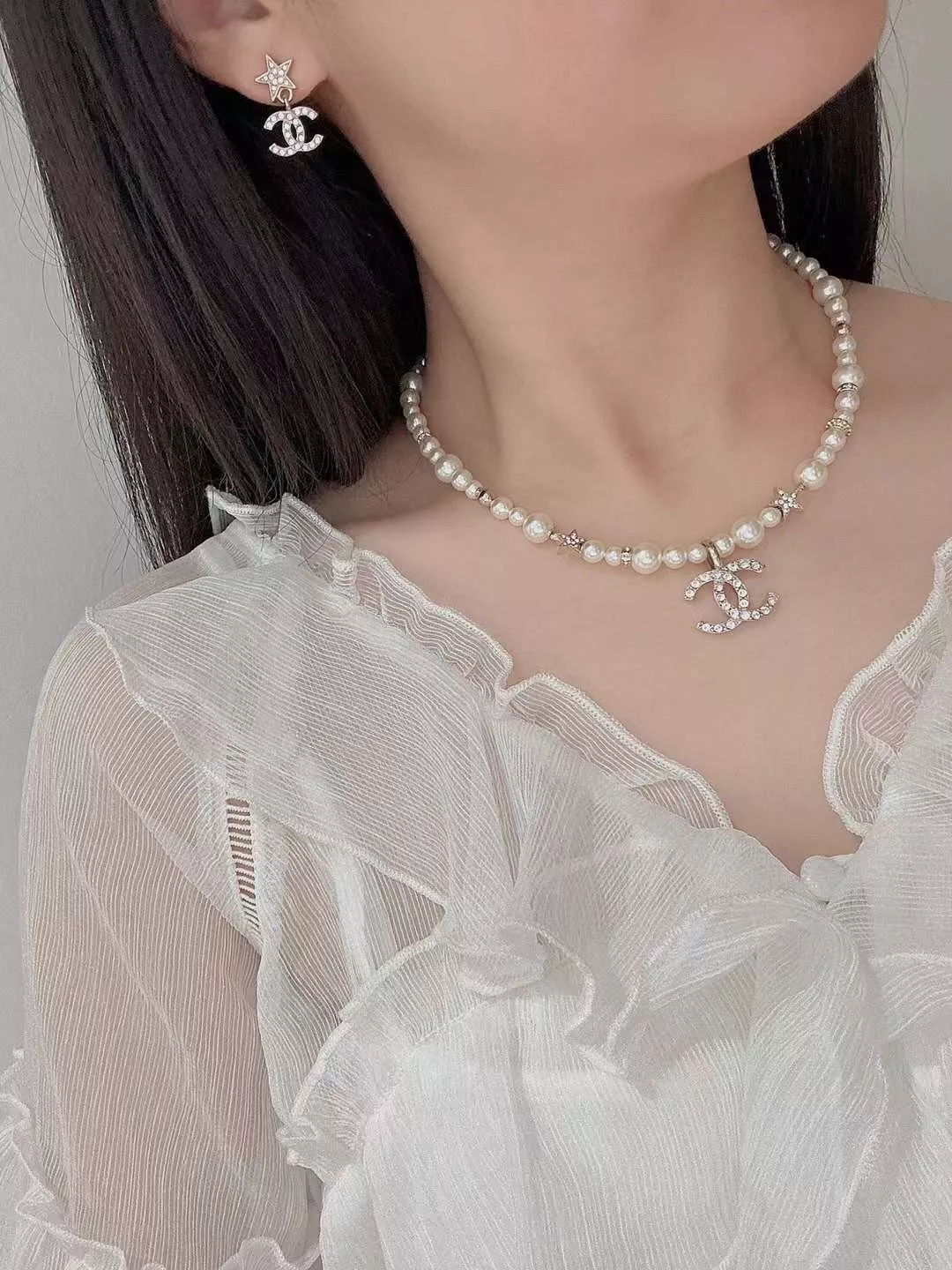 샤넬 더블C 오각별 이어링 상세 이미지 14