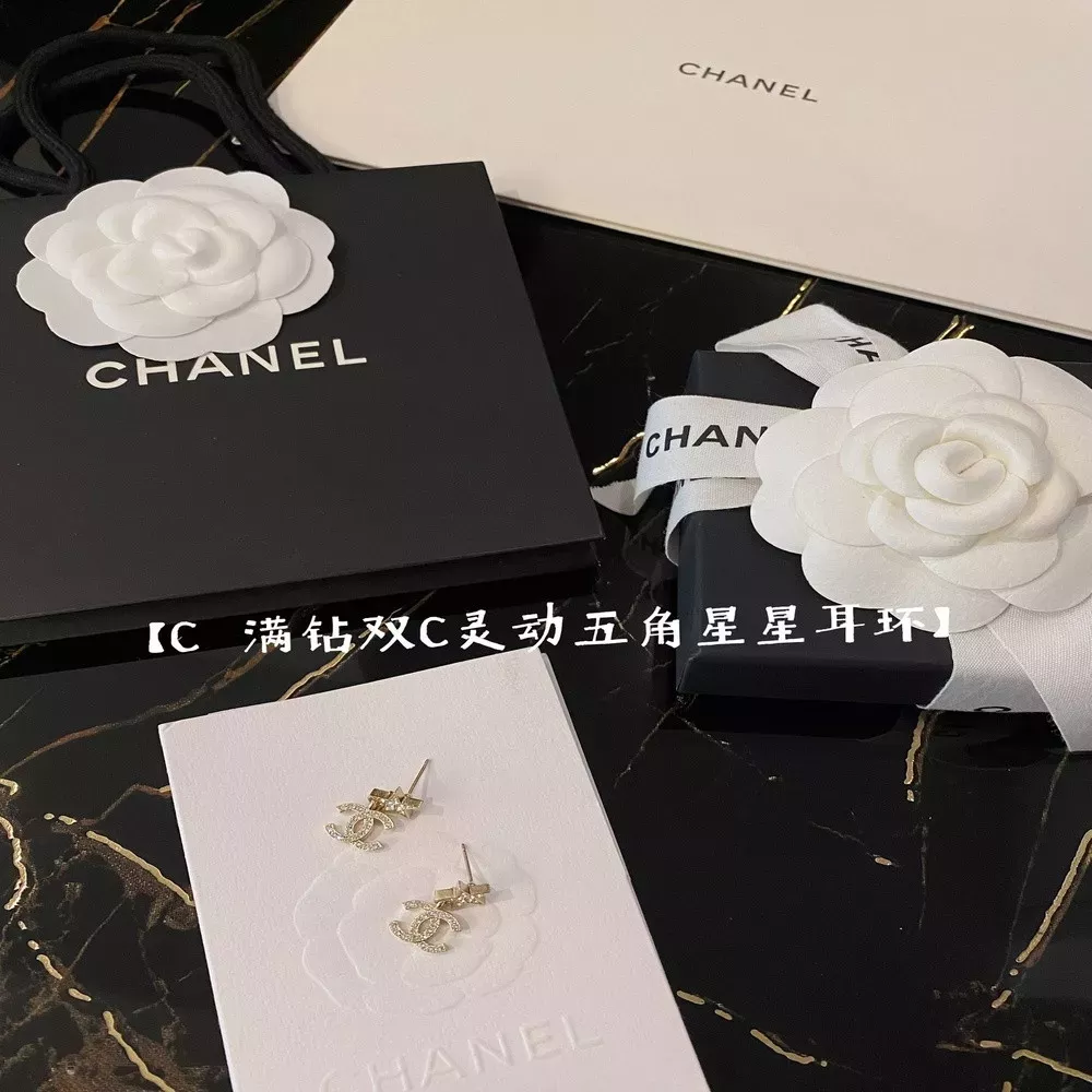 샤넬 더블C 오각별 이어링