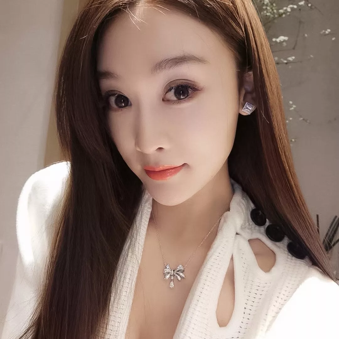 그라프 리본 물방울 드롭 장식 네크리스 상세 이미지 10