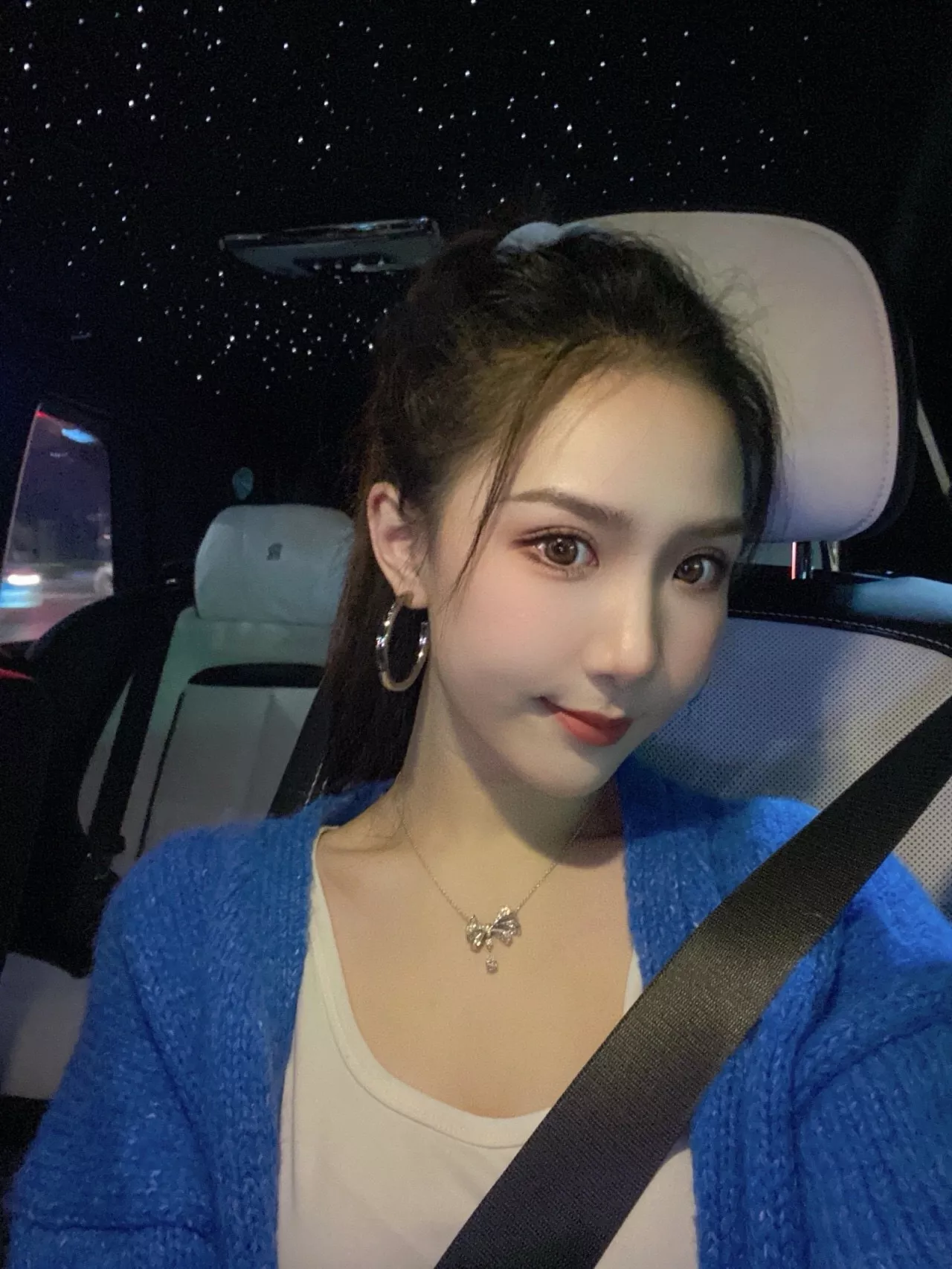 그라프 리본 물방울 드롭 장식 네크리스 상세 이미지 19