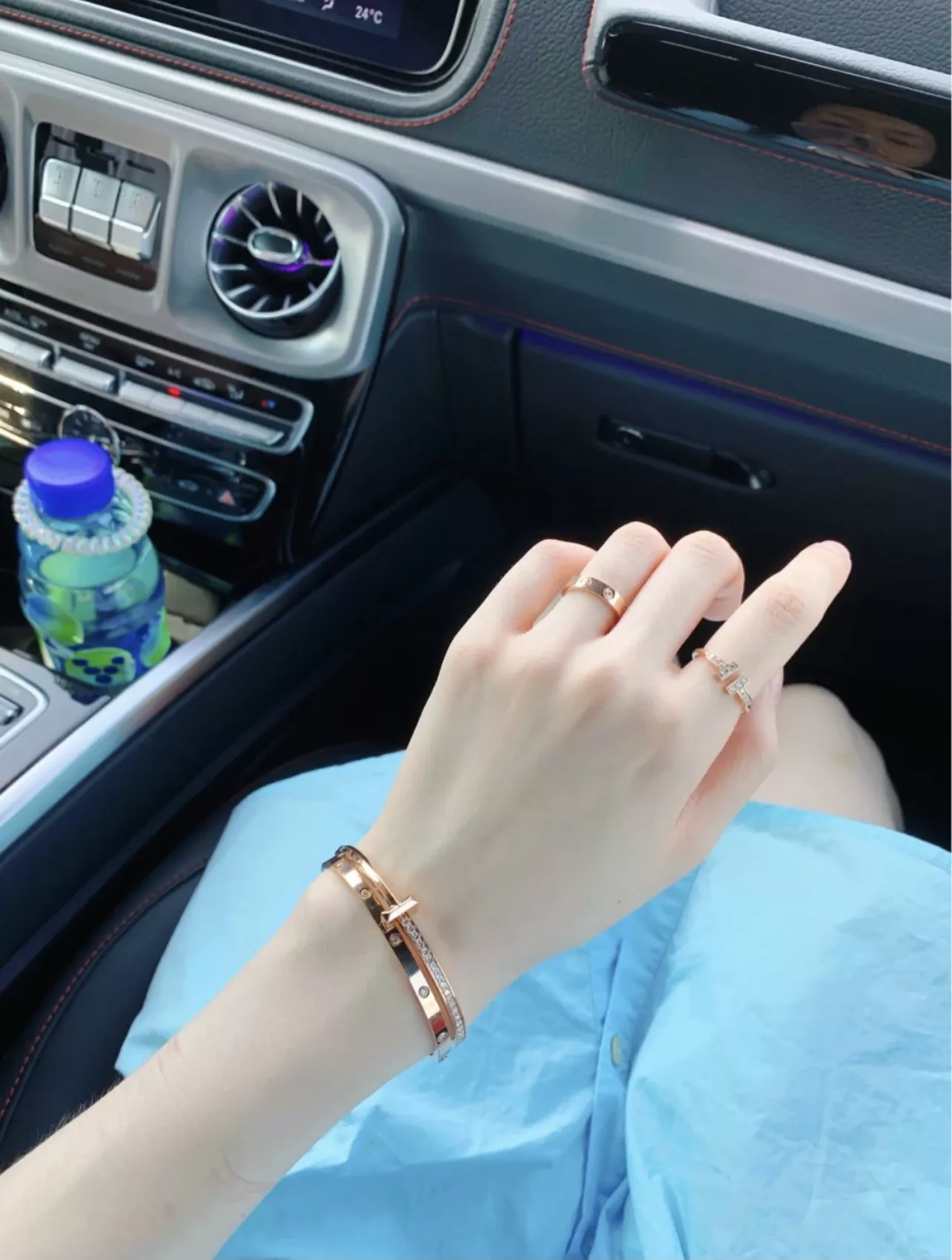 티파니앤코 T1 슬림 하프 다이아 뱅글 상세 이미지 11