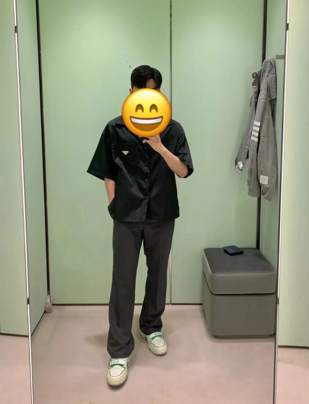 프라다 리나일론 반소매 셔츠 상세 이미지 17