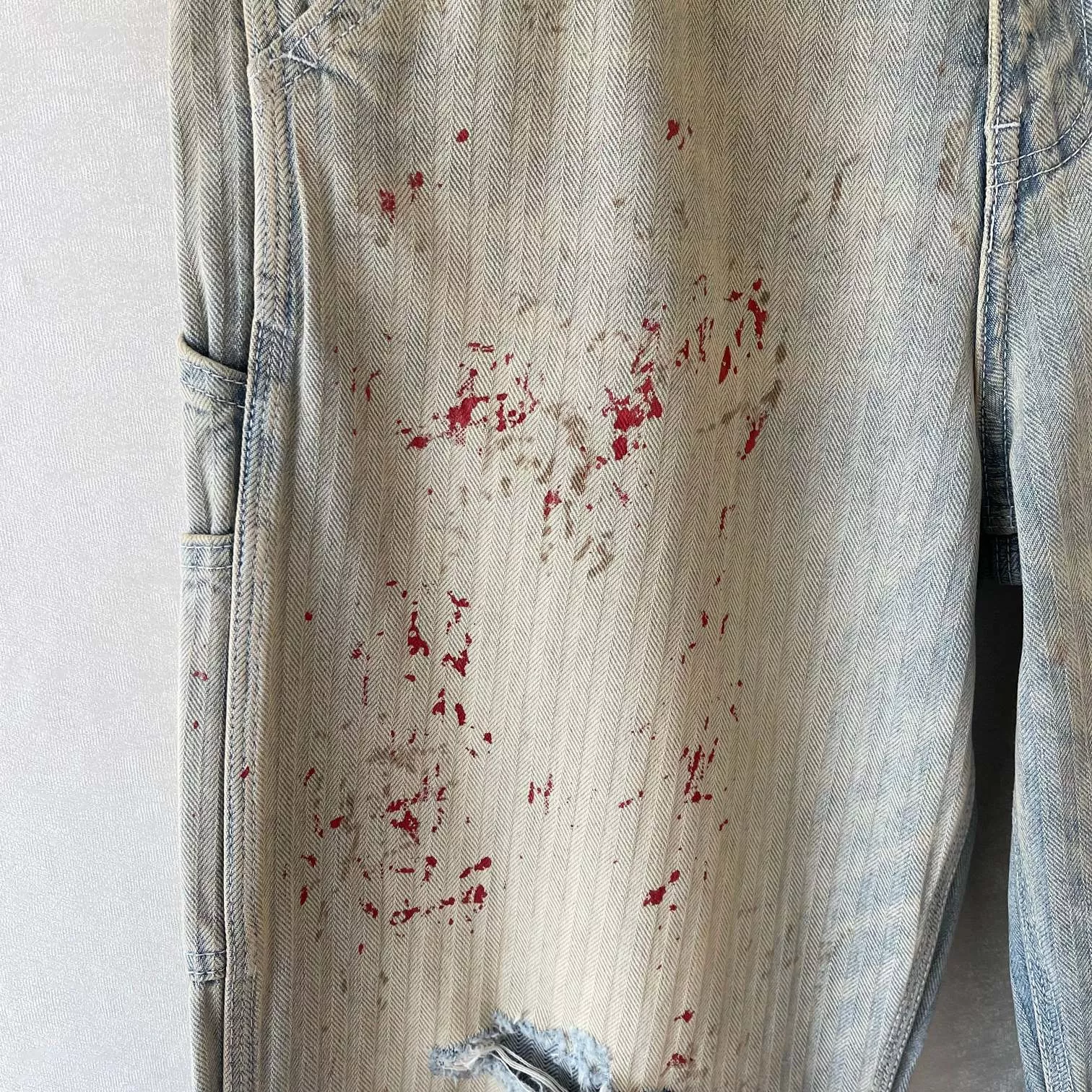 앙팡리쉬데프리메 빈티지 워싱 디스트로이드 데님 팬츠 상세 이미지 18