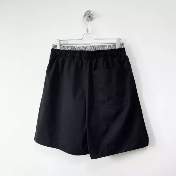 보테가베네타 스트라이프 이중 허리 밴딩 반바지