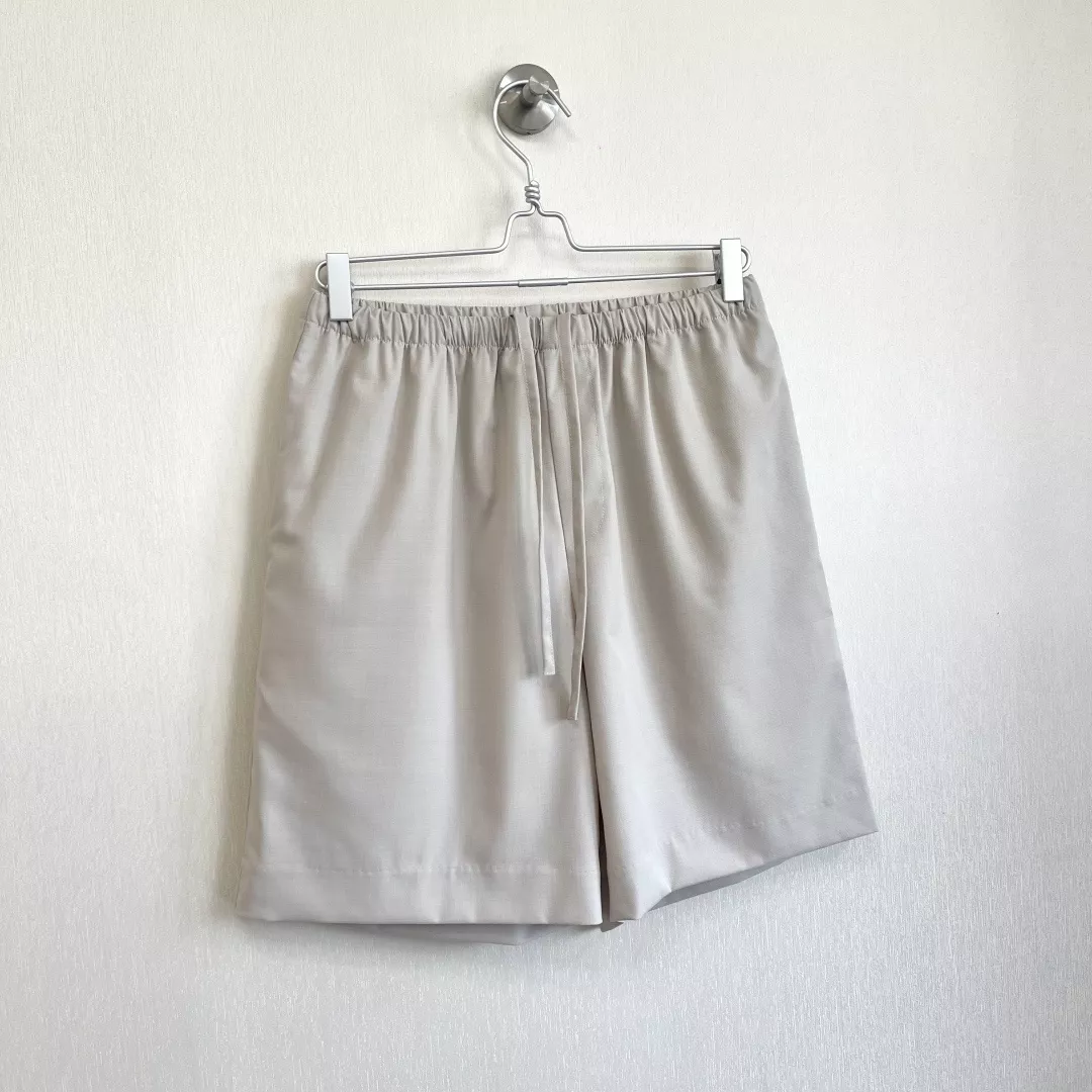 더로우 울 블렌드 루즈핏 쇼츠 상세 이미지 1