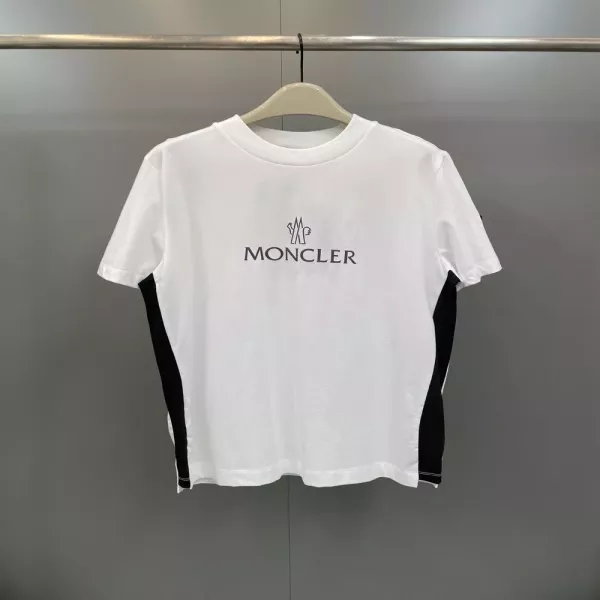 몽클레어 전면 로고 프린트 반소매 티셔츠