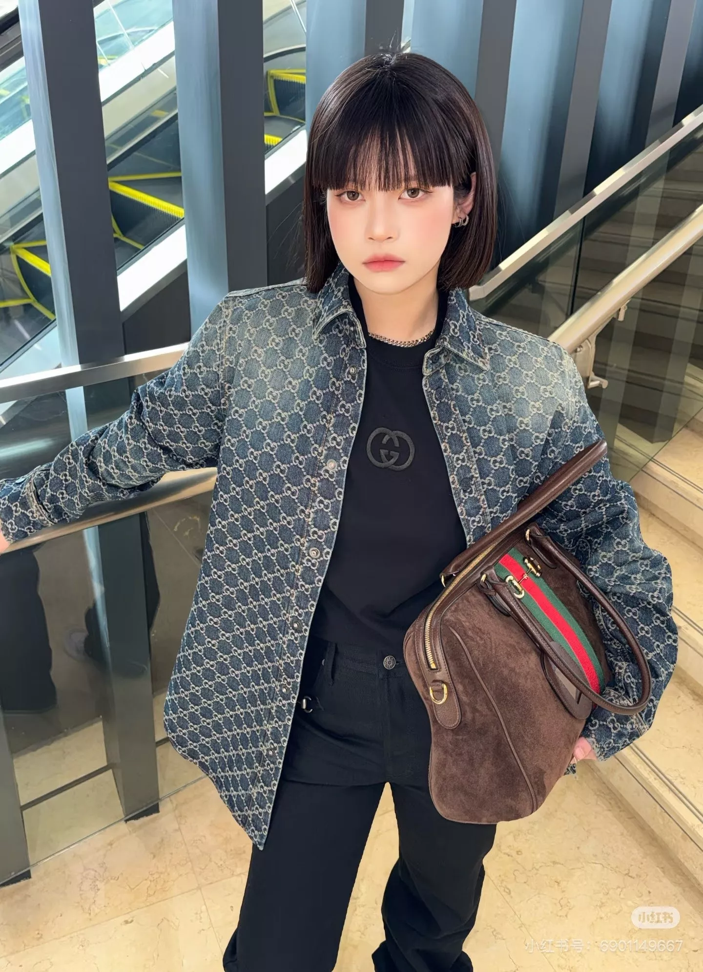 구찌 GG 자카드 데님 셔츠 상세 이미지 20