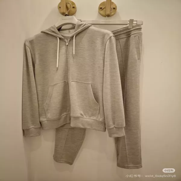 브루넬로쿠치넬리 후드 집업과 팬츠 세트