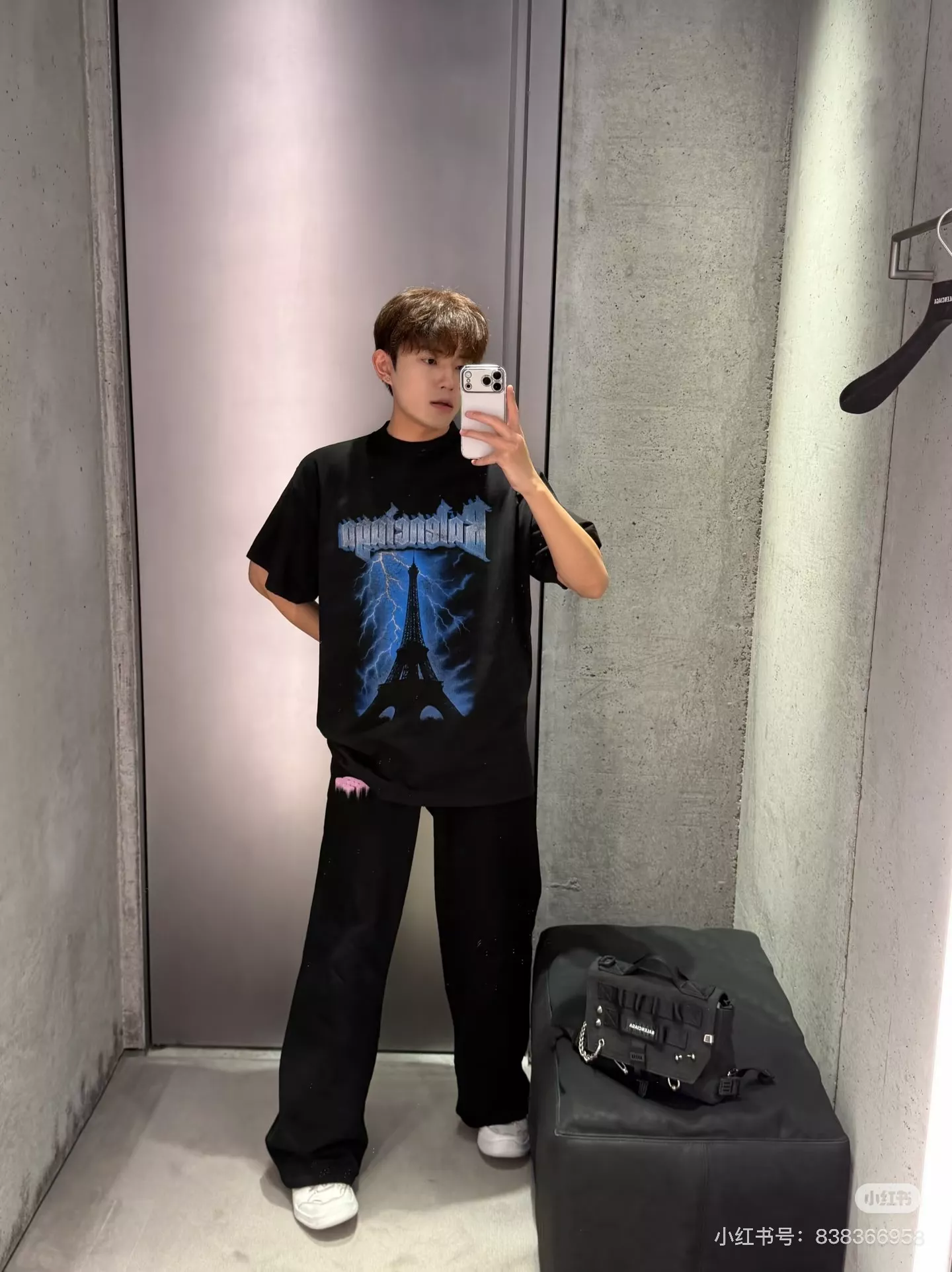 발렌시아가 파리 썬더스톰 프린트 티셔츠 상세 이미지 20