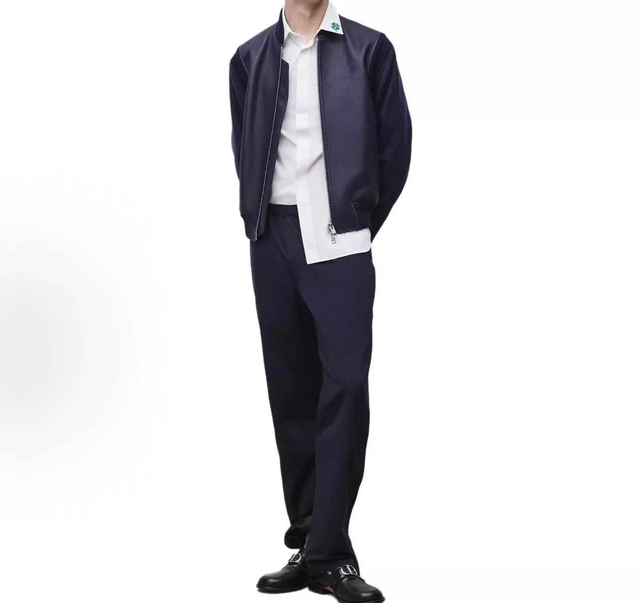 디올 몽테인 자수 와이드 밴딩 팬츠 상세 이미지 13
