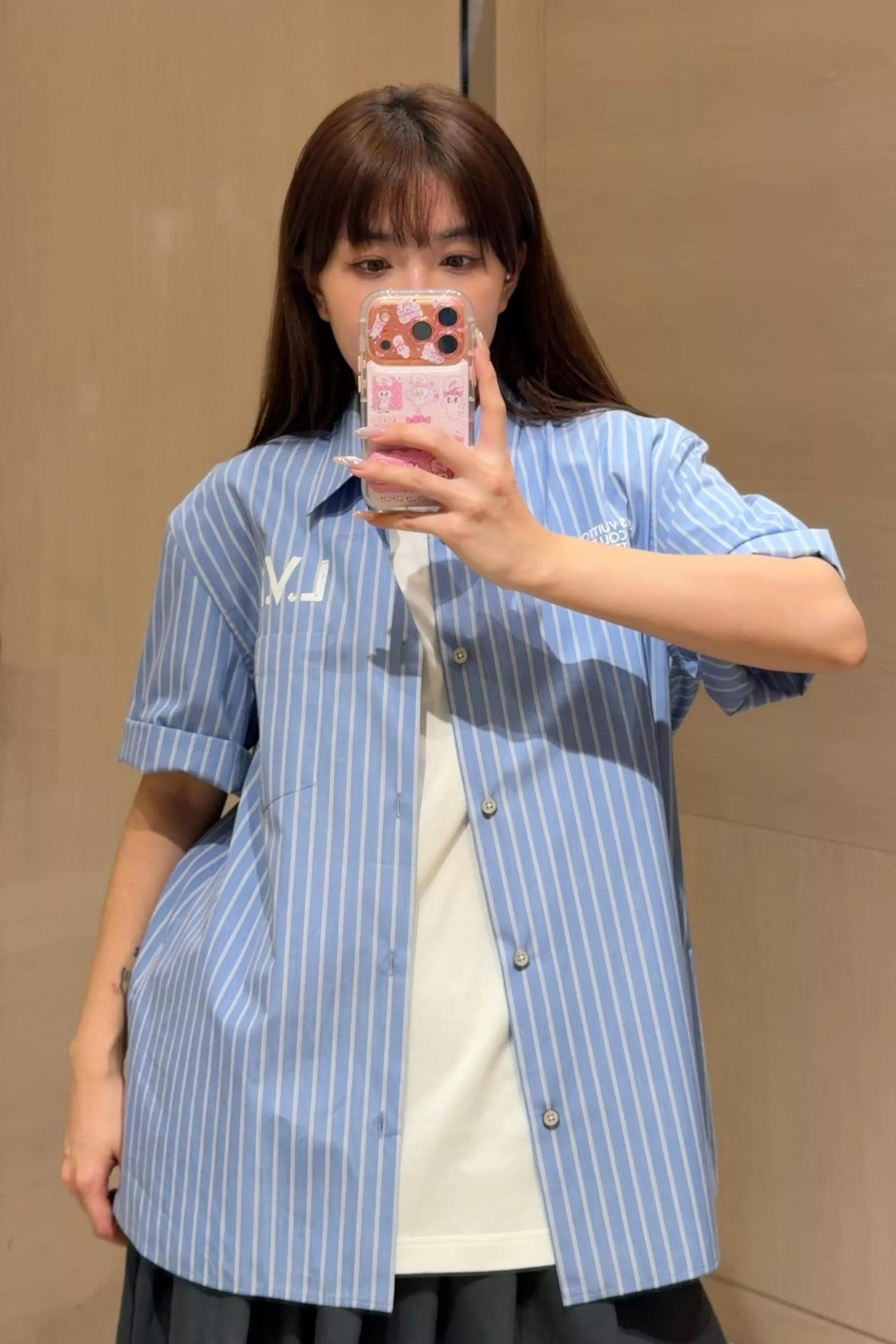 루이비통 스트라이프 반소매 셔츠 상세 이미지 21