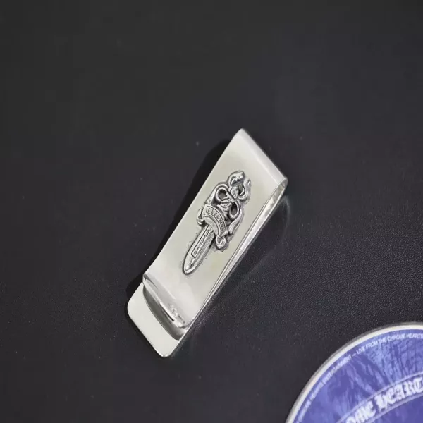 크롬하츠 검 장식 실버 머니클립