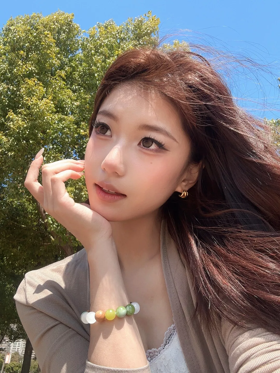 로에베 천연 원석 비즈 팔찌 상세 이미지 55