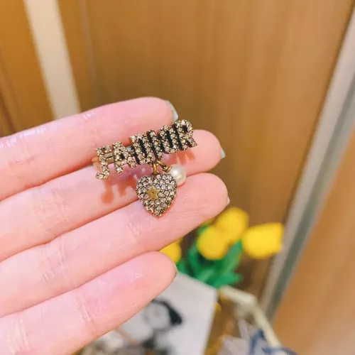 디올 자디올 레터링 하트 진주 링