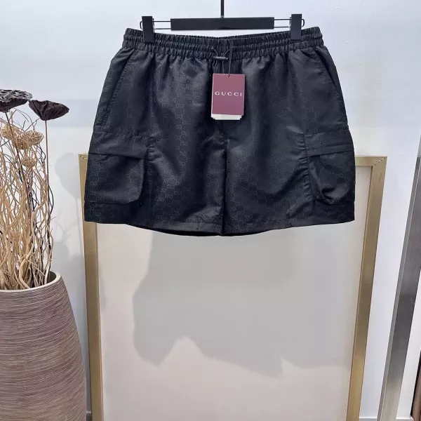 구찌 더블지 자카드 카고 밴딩 반바지