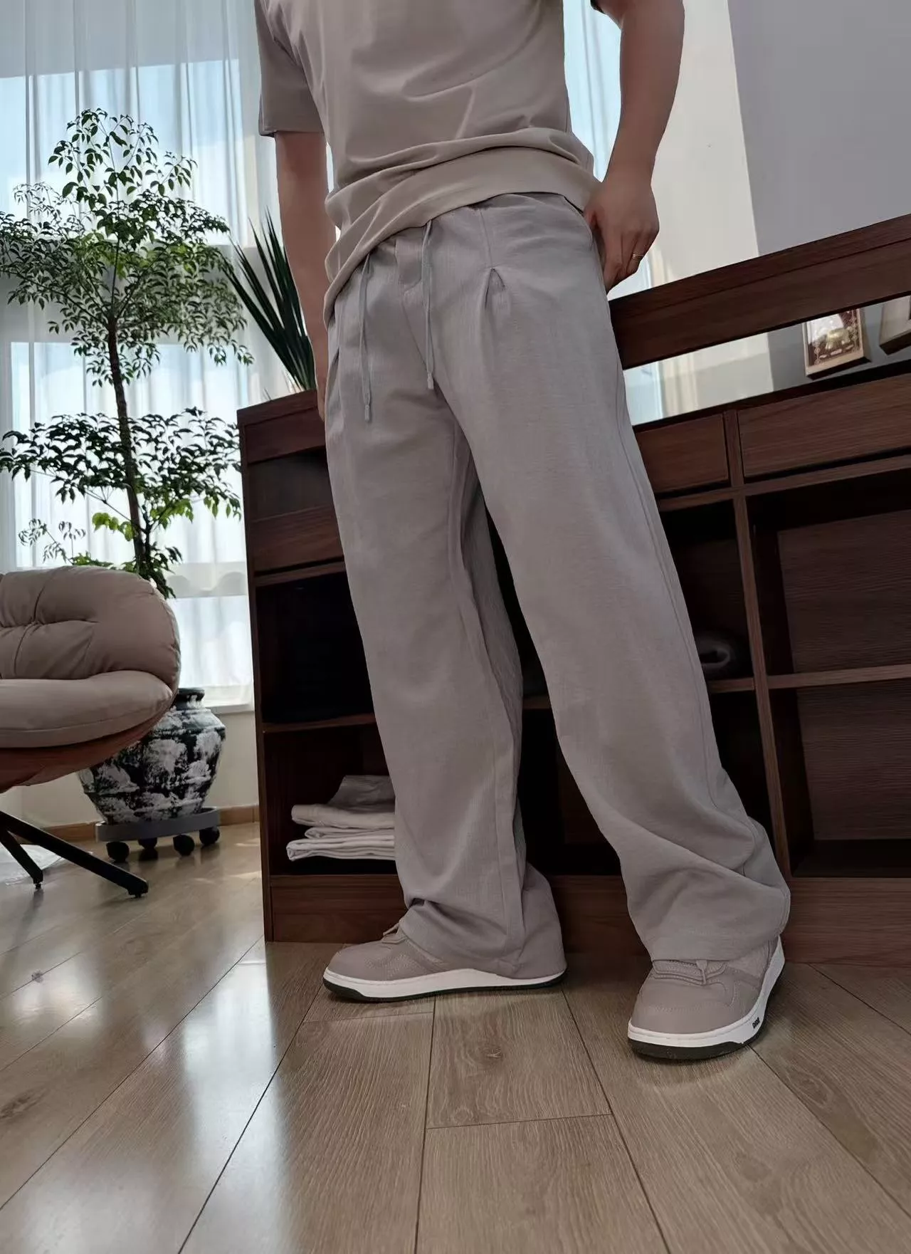 제냐 텐셀 플랩 포켓 밴딩 팬츠 상세 이미지 15