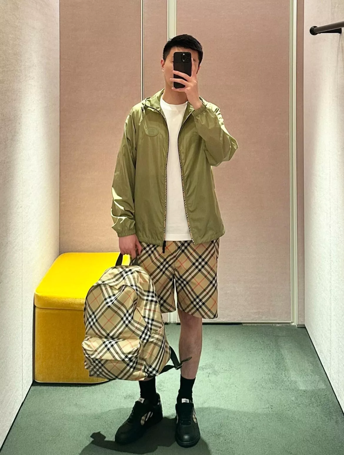 버버리 체크 패턴 실크 캐쥬얼 쇼츠 상세 이미지 20