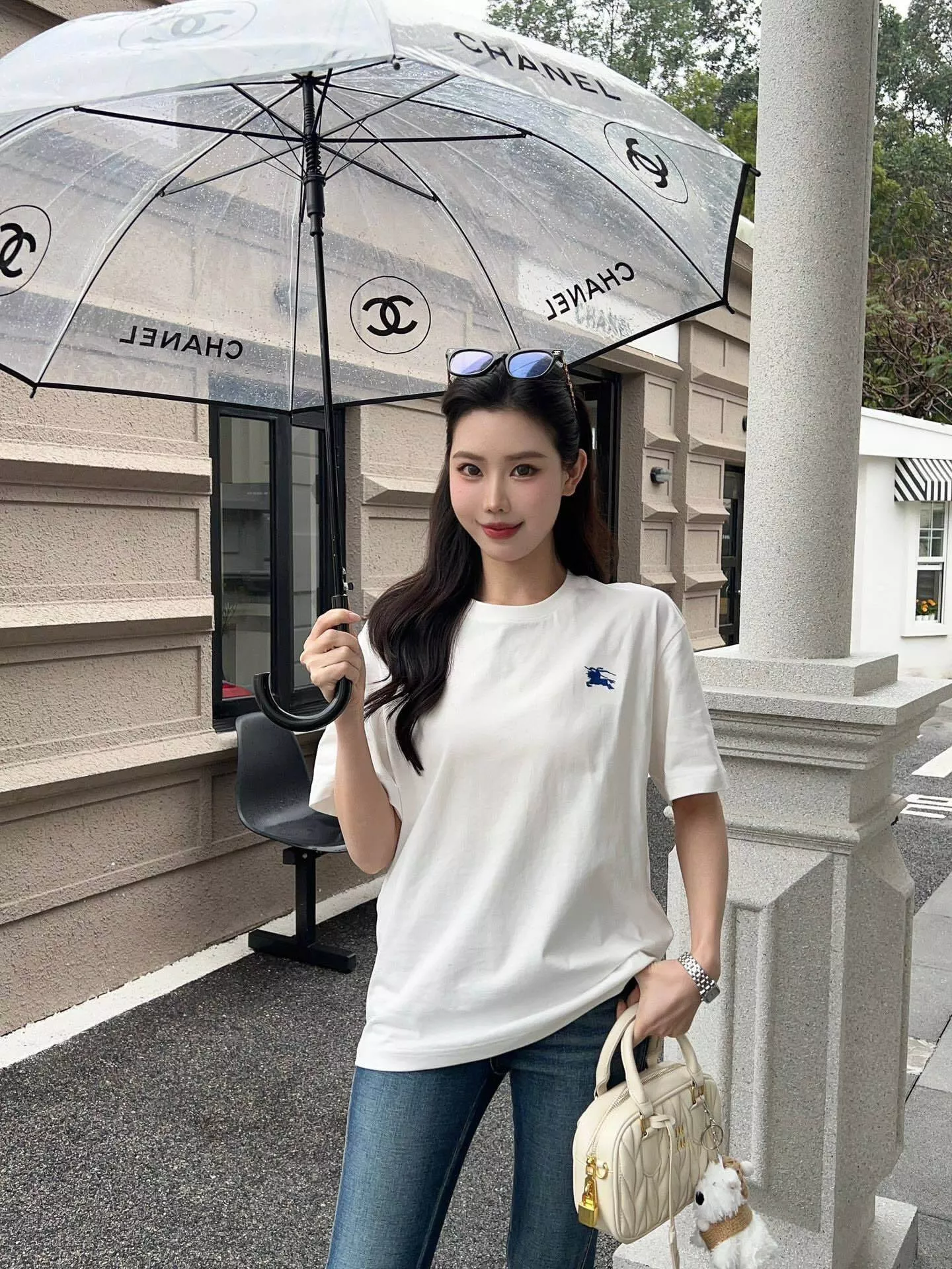 버버리 승마 기사 자수 코튼 티셔츠 상세 이미지 24