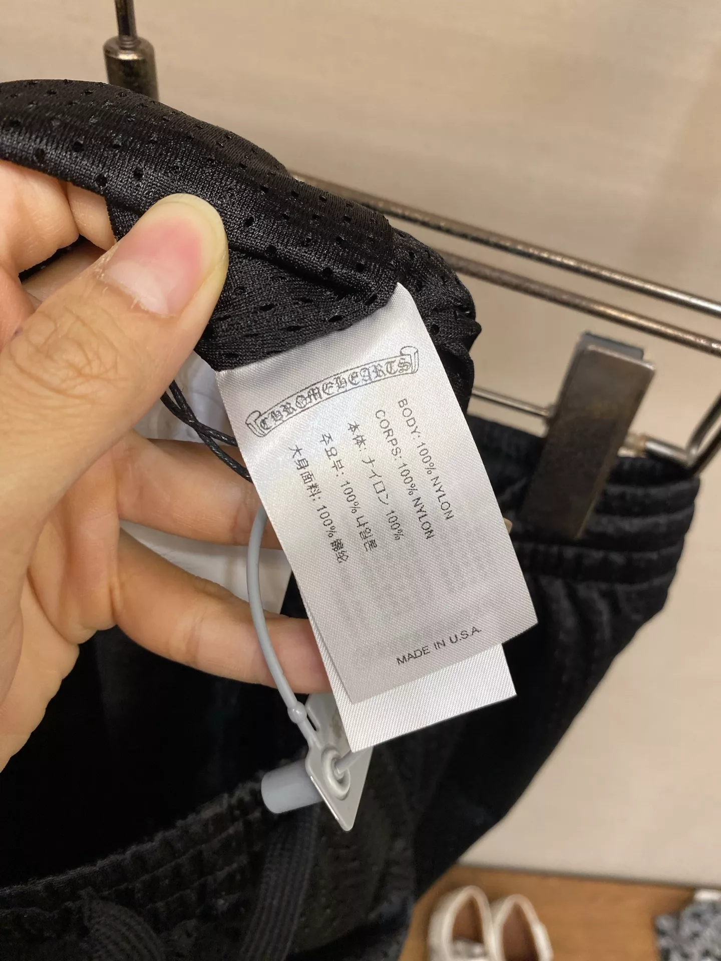 크롬하츠 메쉬 배색 로고 캐주얼 쇼츠 상세 이미지 4