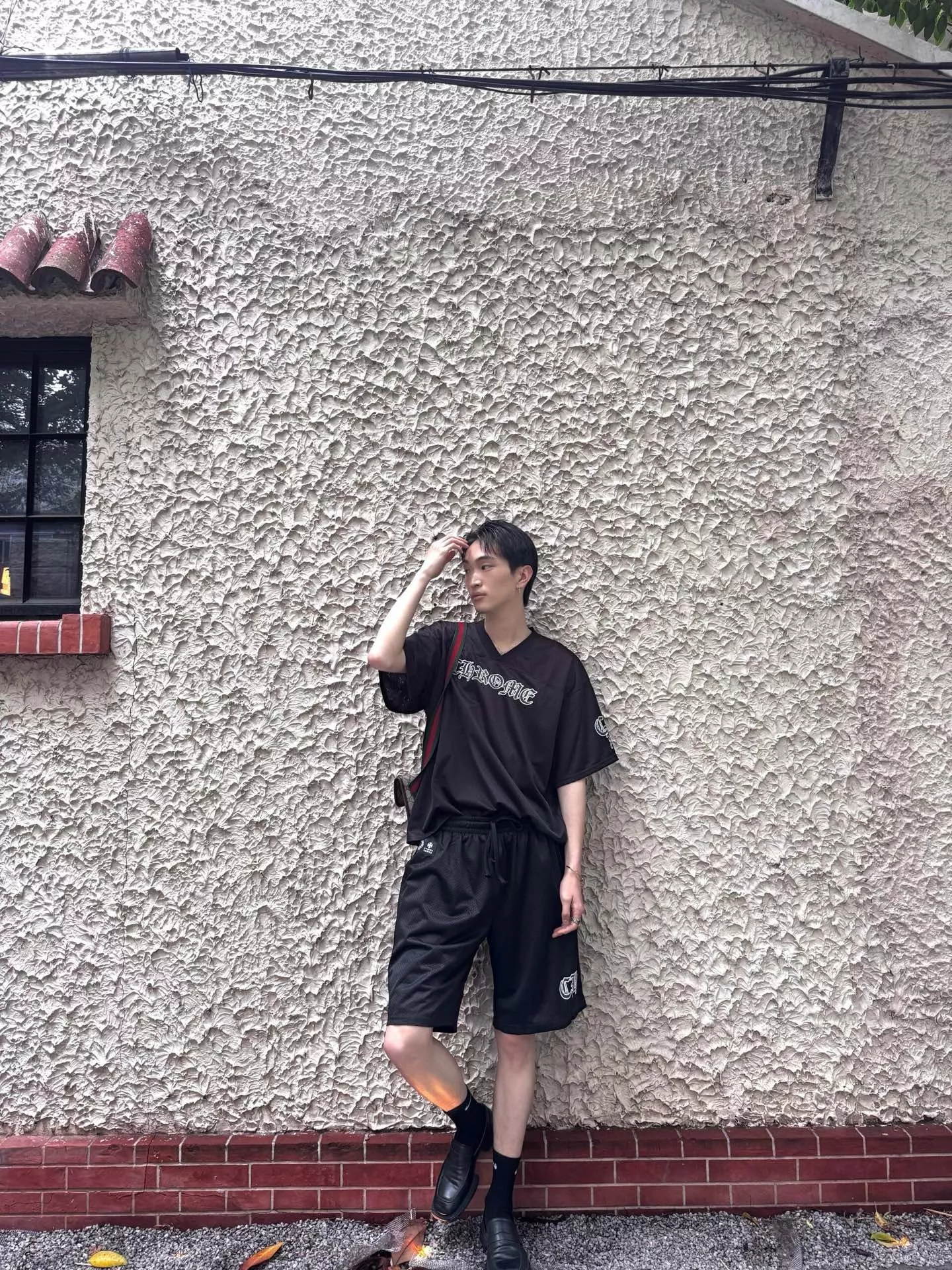 크롬하츠 메쉬 배색 로고 캐주얼 쇼츠 상세 이미지 14