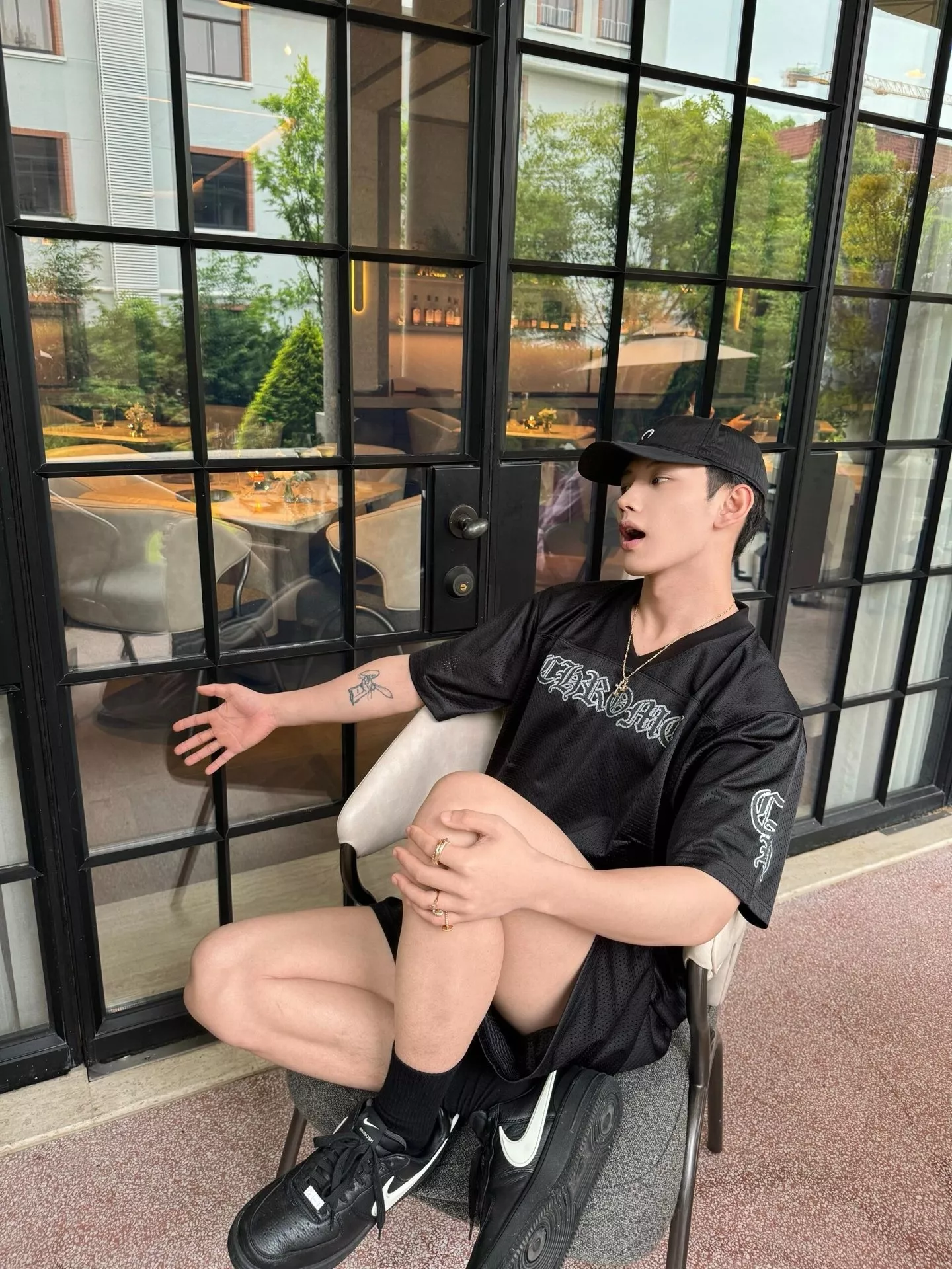 크롬하츠 메쉬 배색 로고 캐주얼 쇼츠 상세 이미지 9