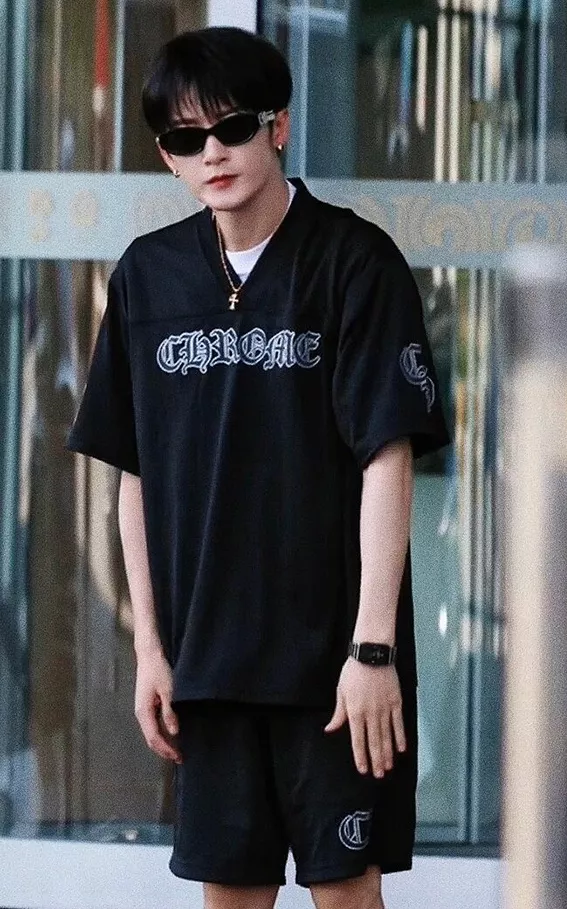 크롬하츠 메쉬 배색 로고 캐주얼 쇼츠 상세 이미지 26