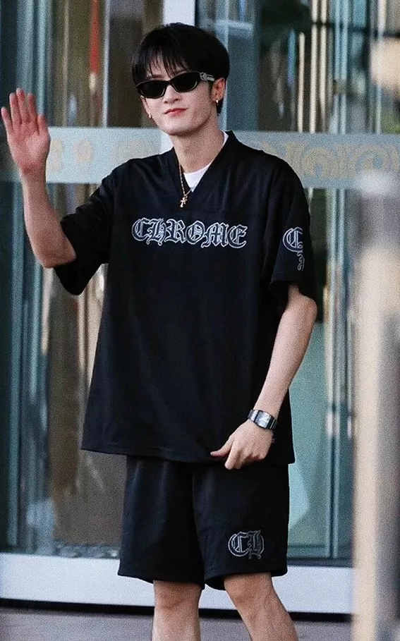 크롬하츠 메쉬 배색 로고 캐주얼 쇼츠 상세 이미지 25