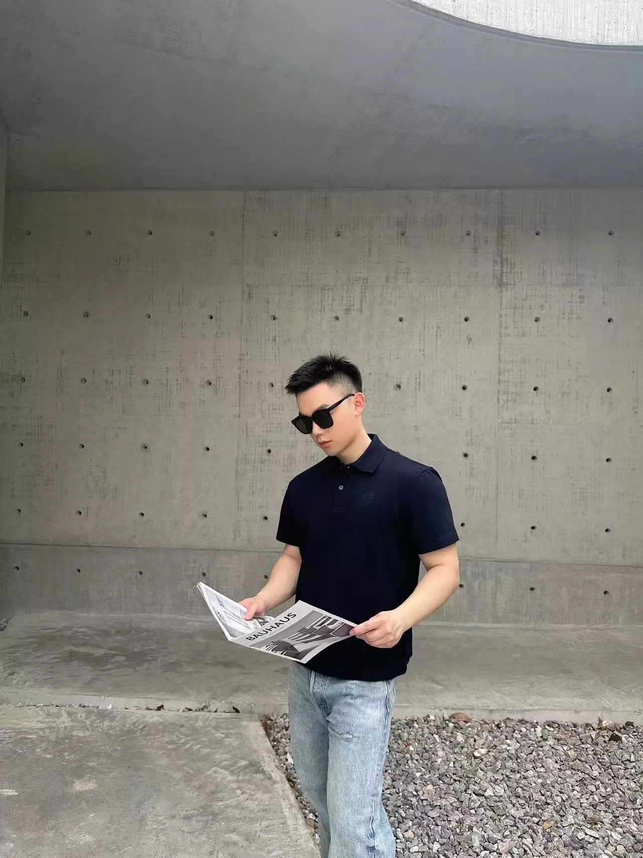 로에베 아나그램 자수 코튼 폴로 상의 상세 이미지 15