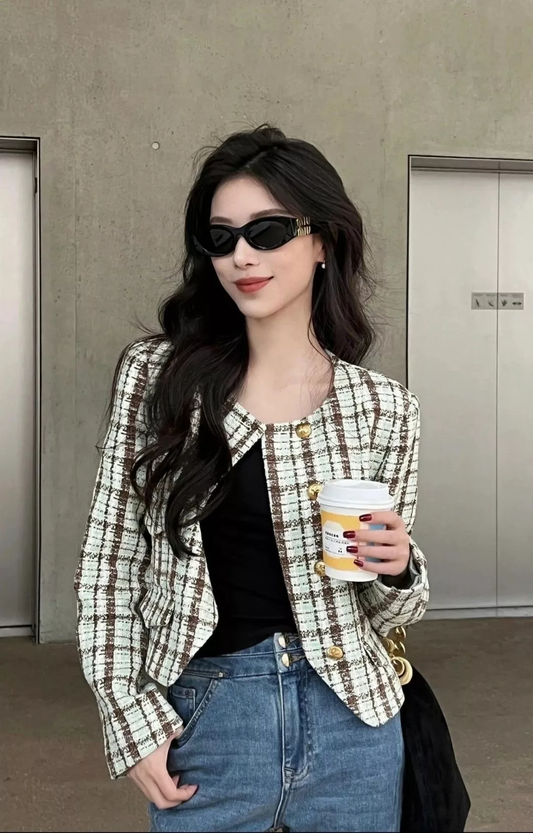 미우미우 슬림 직사각 선글라스 상세 이미지 27